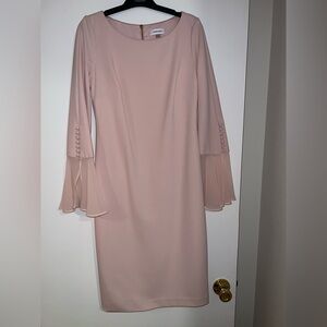 Calvin Klein Blush Pink Midi Dress
